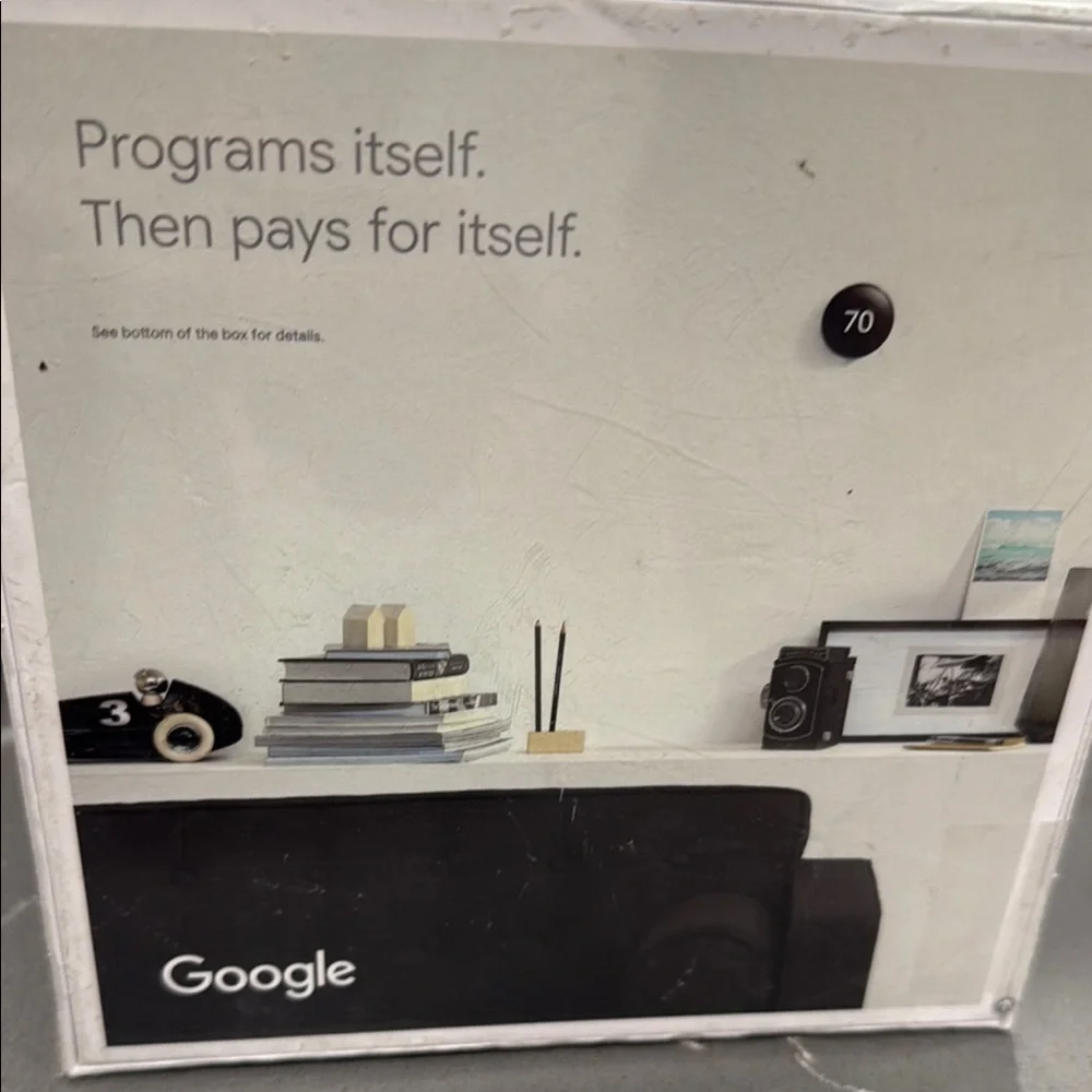 Google Nest Learning Thermostat in Black